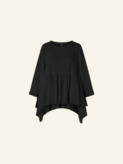 WIDE T-SHIRT WITH FLOUNCE