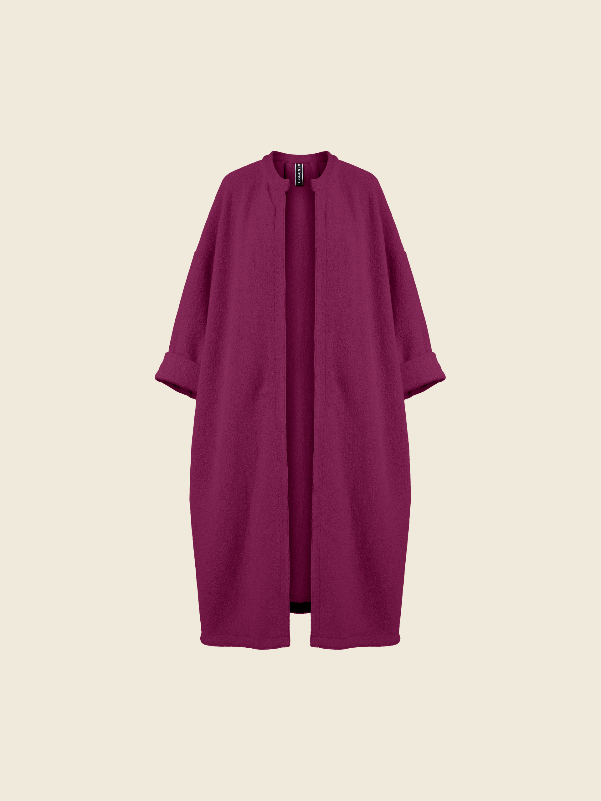 Boiled wool long cardigan discount