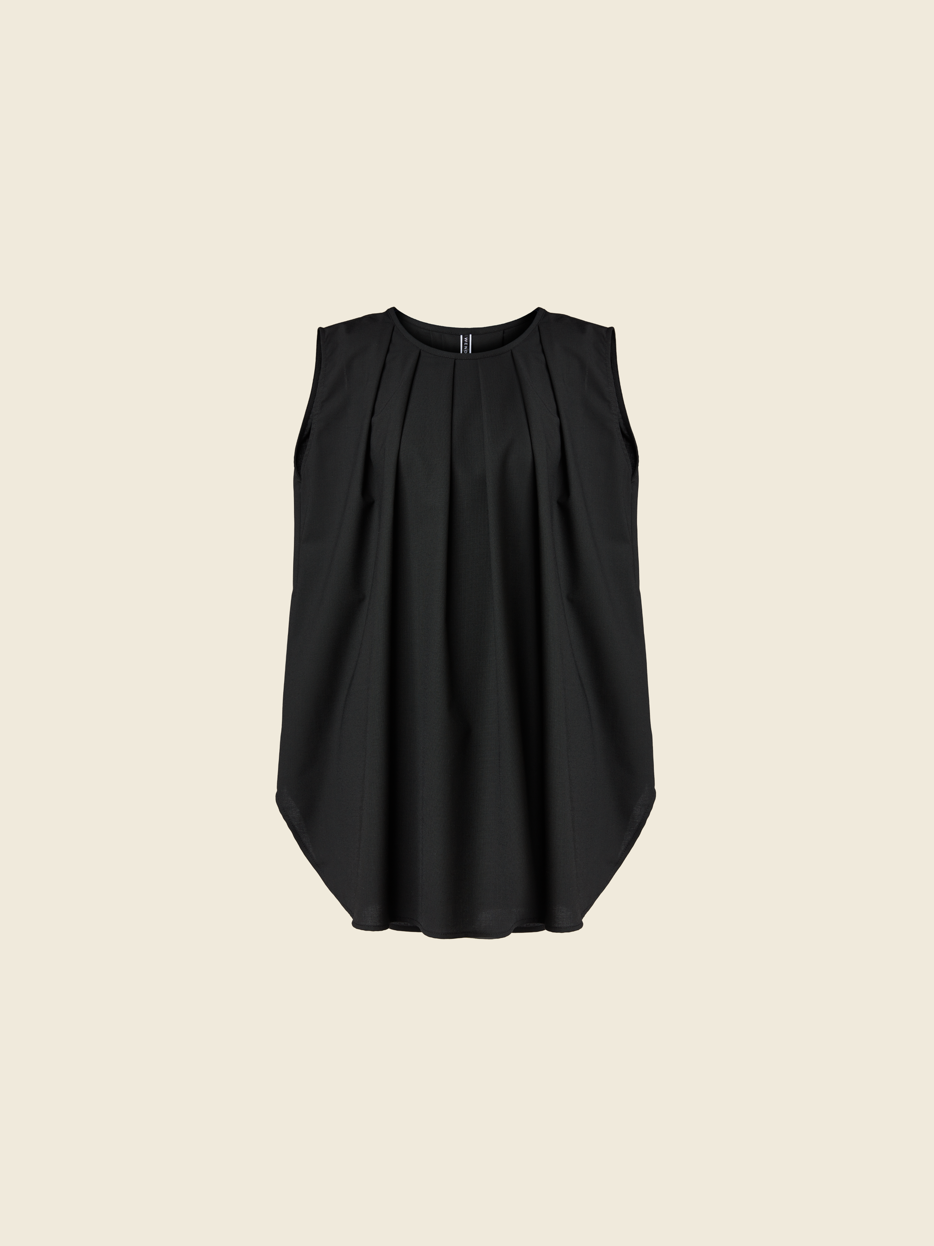 BLUSA IN MISTO VISCOSA CON COLLO PLISSETTATO