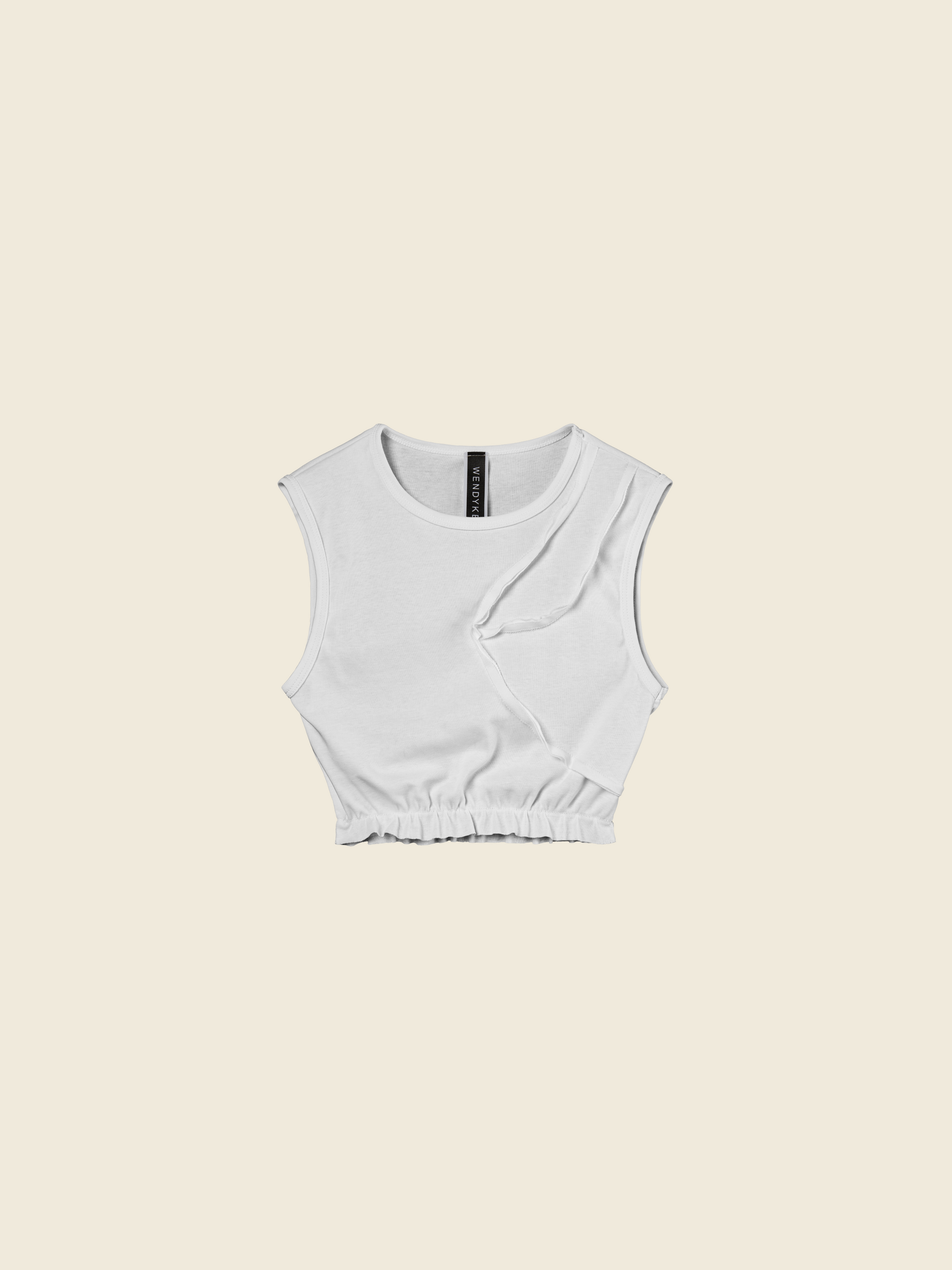 CROP TOP WITH ELASTIC HEM