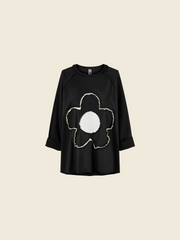 T-SHIRT CON CUCITURA A FIORE