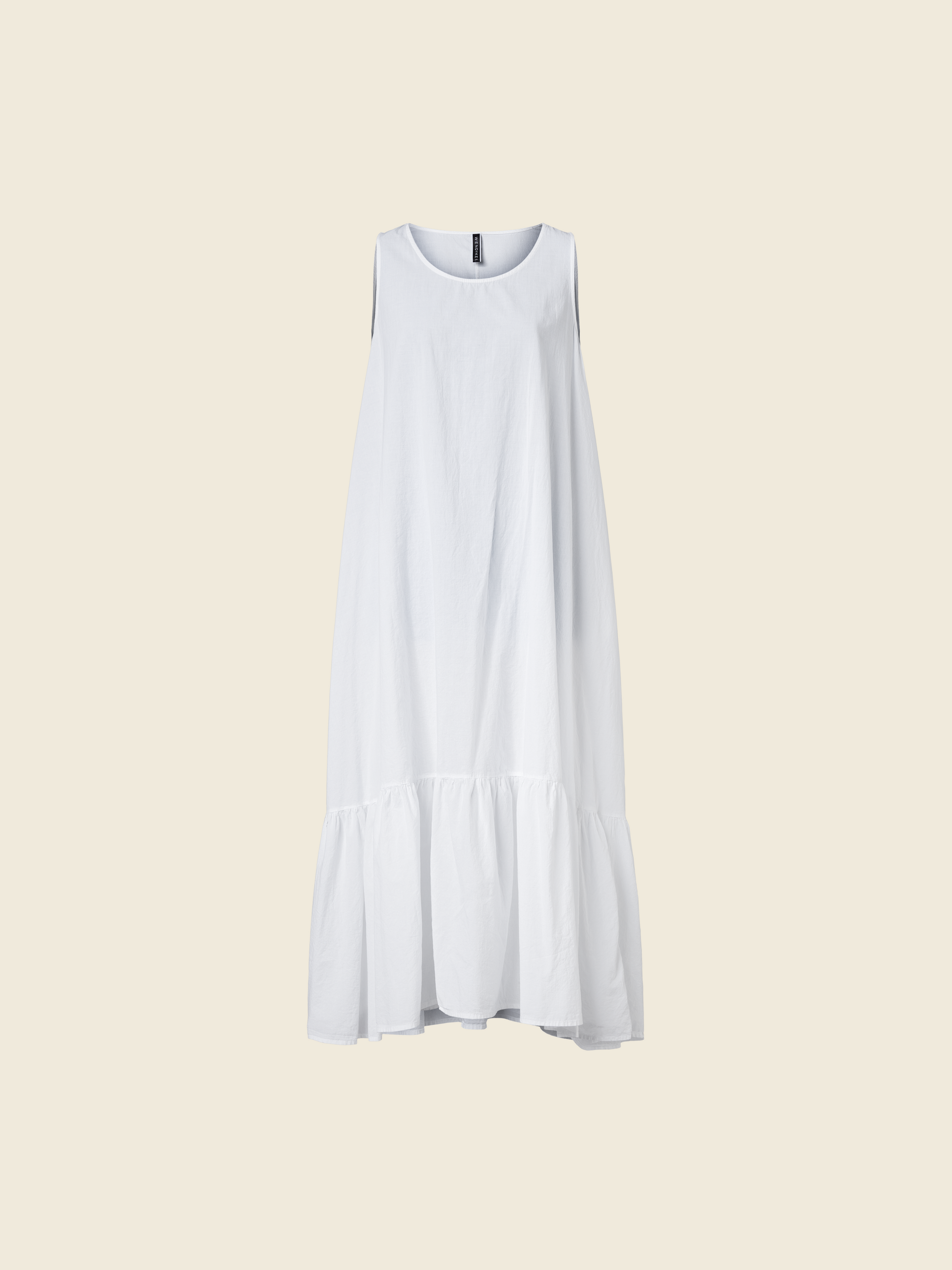 LONG MUSLIN DRESS WITH FINAL FRILL