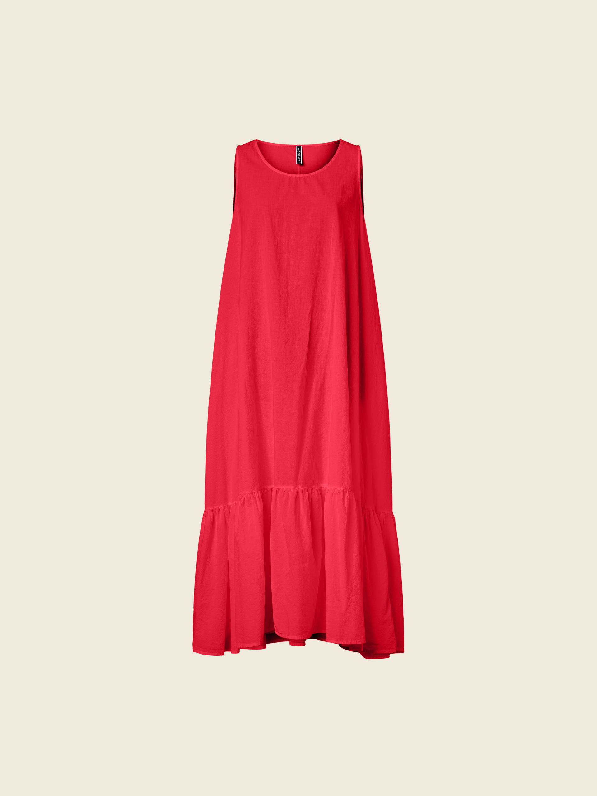 LONG MUSLIN DRESS WITH FINAL FRILL