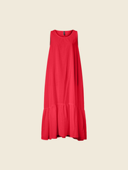 LONG MUSLIN DRESS WITH FINAL FRILL