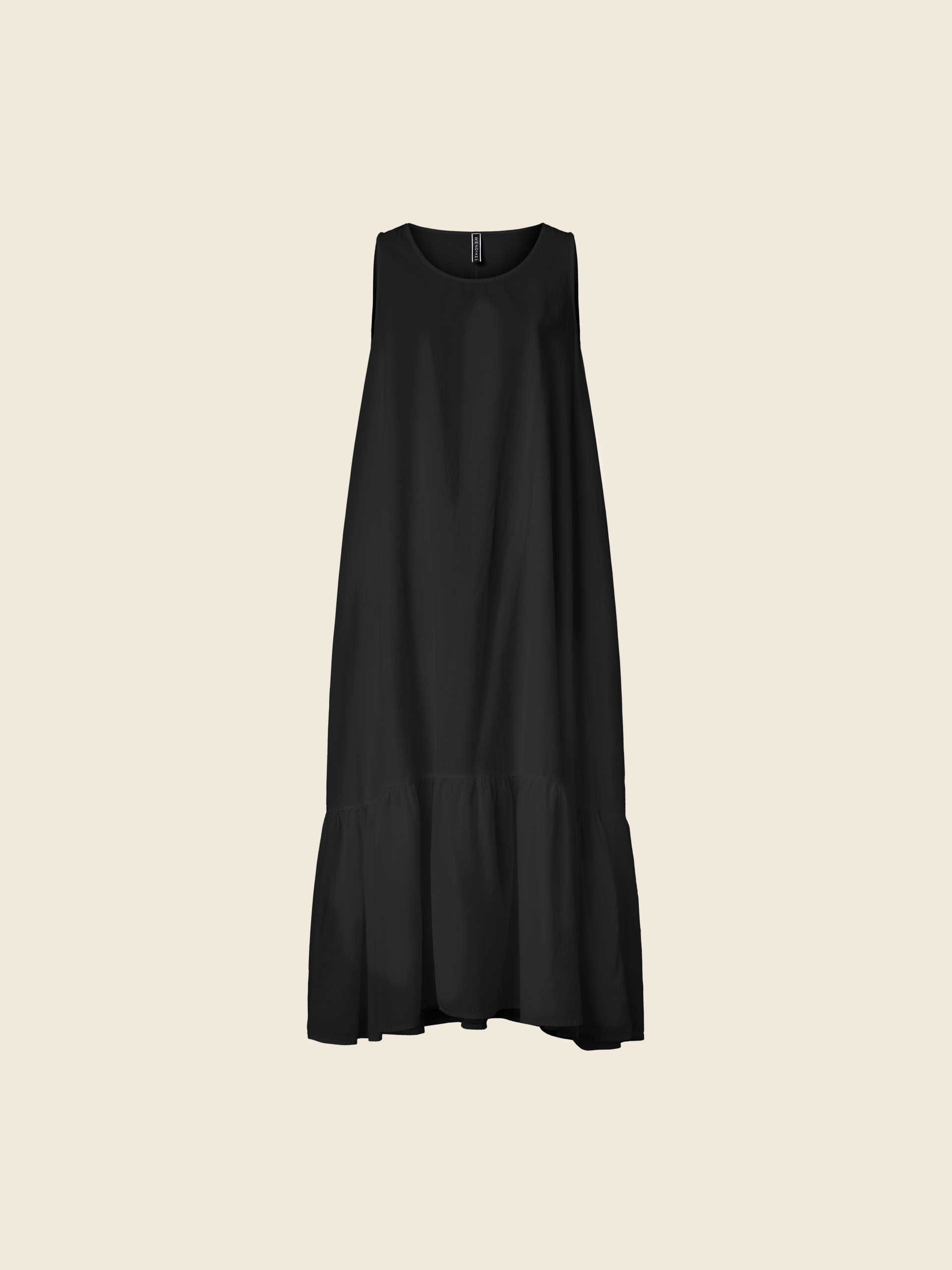 LONG MUSLIN DRESS WITH FINAL FRILL