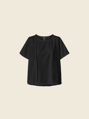 SOFT JERSEY T-SHIRT WITH RAW CUT DETAILS