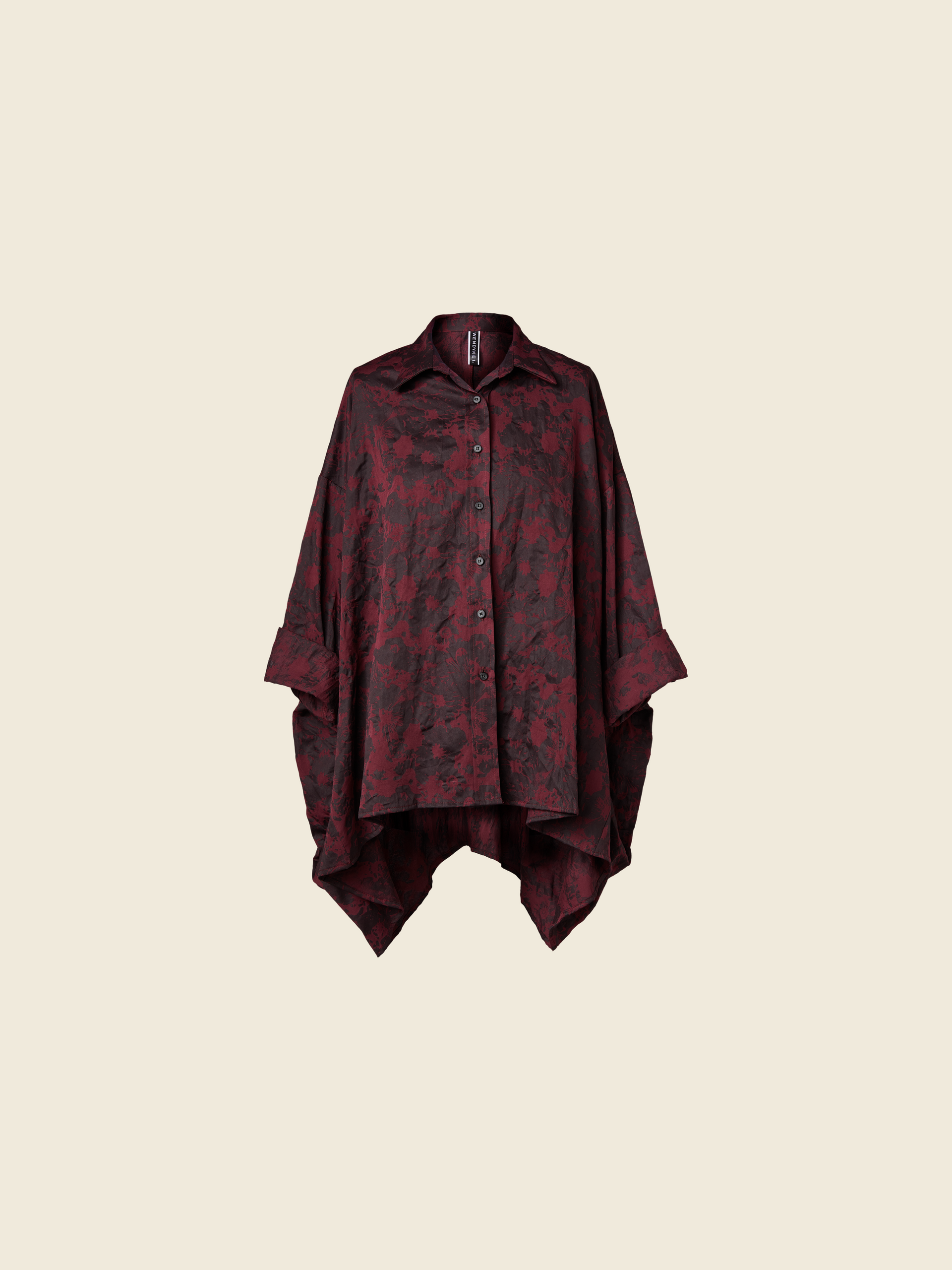 FLORAL PATTERN WIDE SHIRT