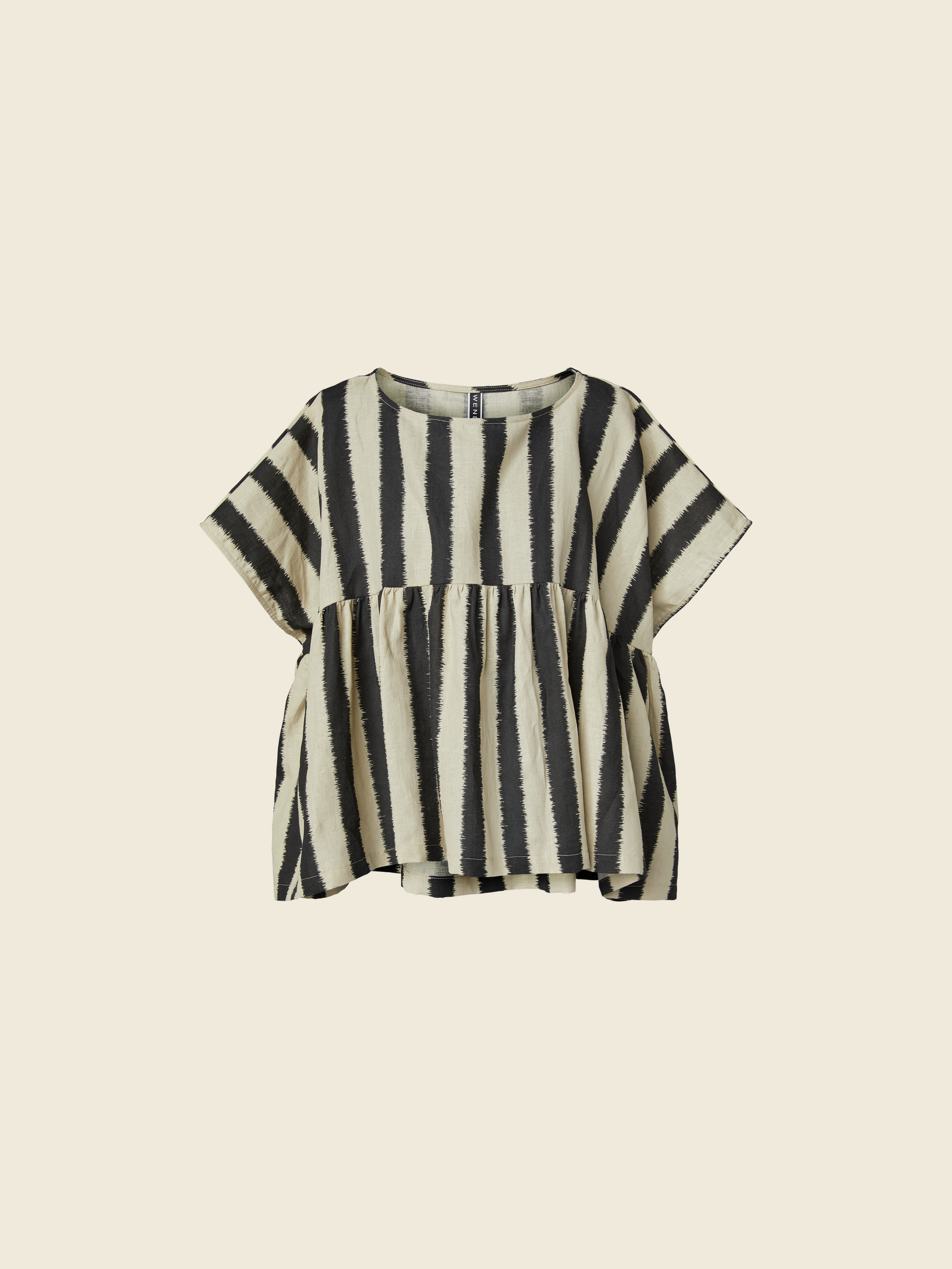 BLUSA A RIGHE EFFETTO USURATO