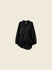 CARDIGAN PLISSETTATO IN FELPA