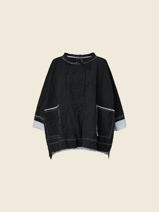 PATCH POCKETS BLOUSE