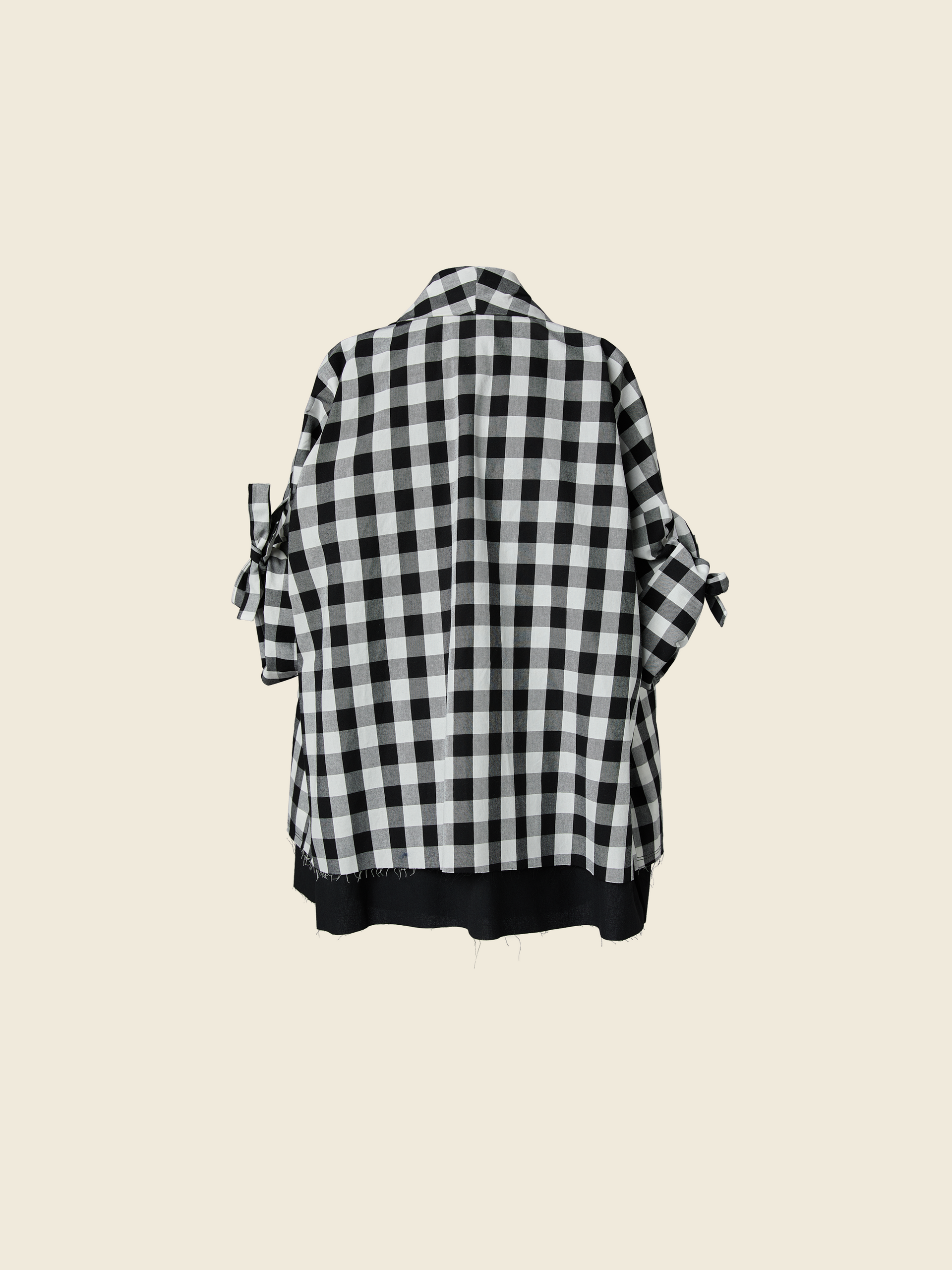 KIMONO IN CHECKED FABRIC