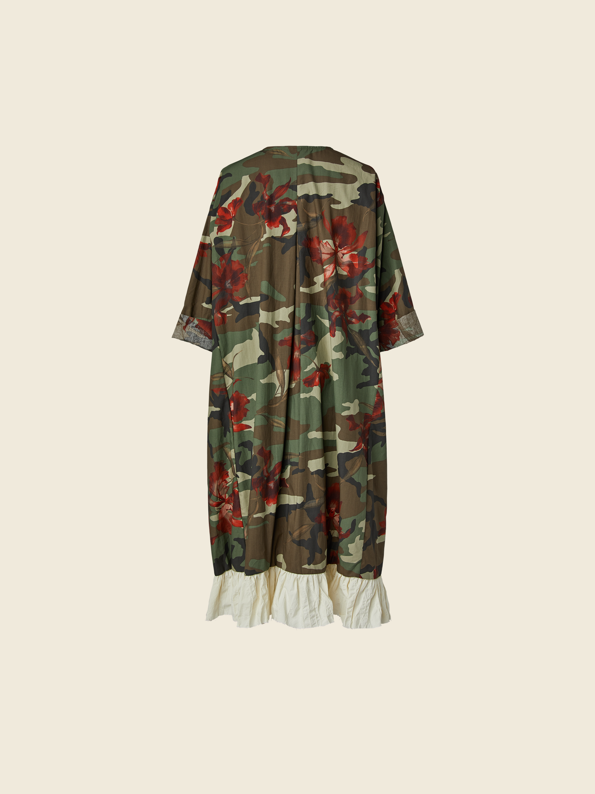 ABITO MILITARE CON FIORI