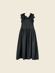 AW26 SALOPETTE WITH LACE ON THE SHOULDER