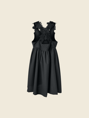 AW26 SALOPETTE WITH LACE ON THE SHOULDER