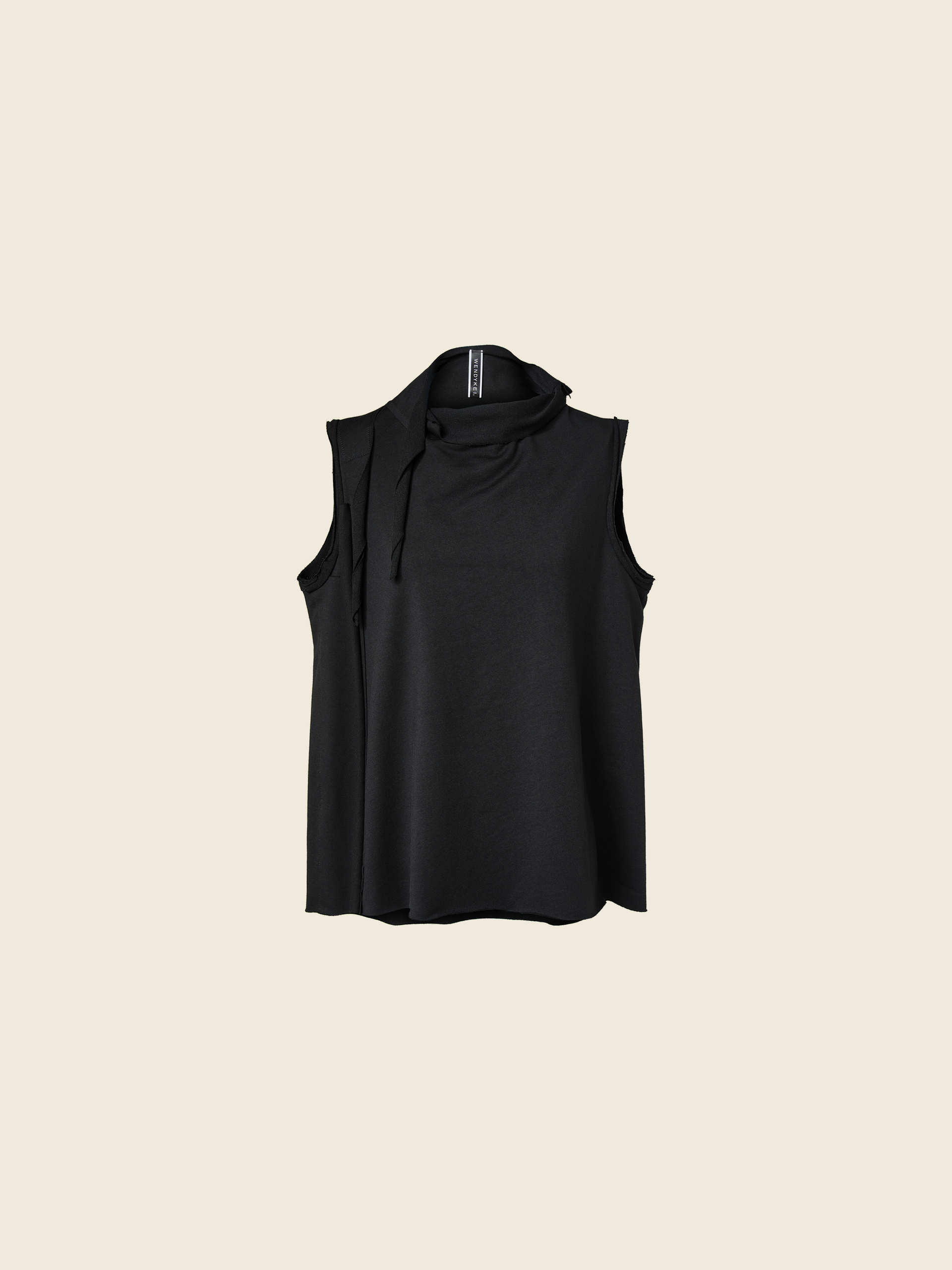 AW26 DRAPED FUNNEL NECK TOP