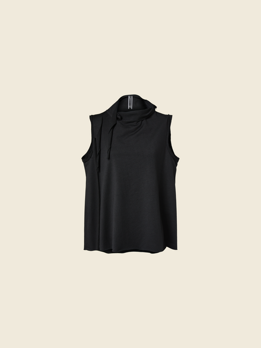 AW26 DRAPED FUNNEL NECK TOP