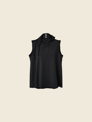 AW26 DRAPED FUNNEL NECK TOP