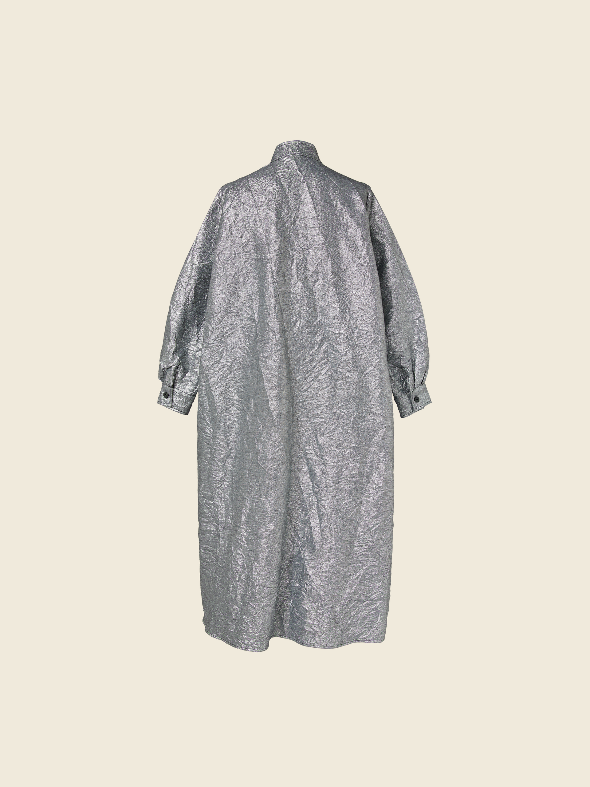 AW26 METALLIC PLEATED JACKET