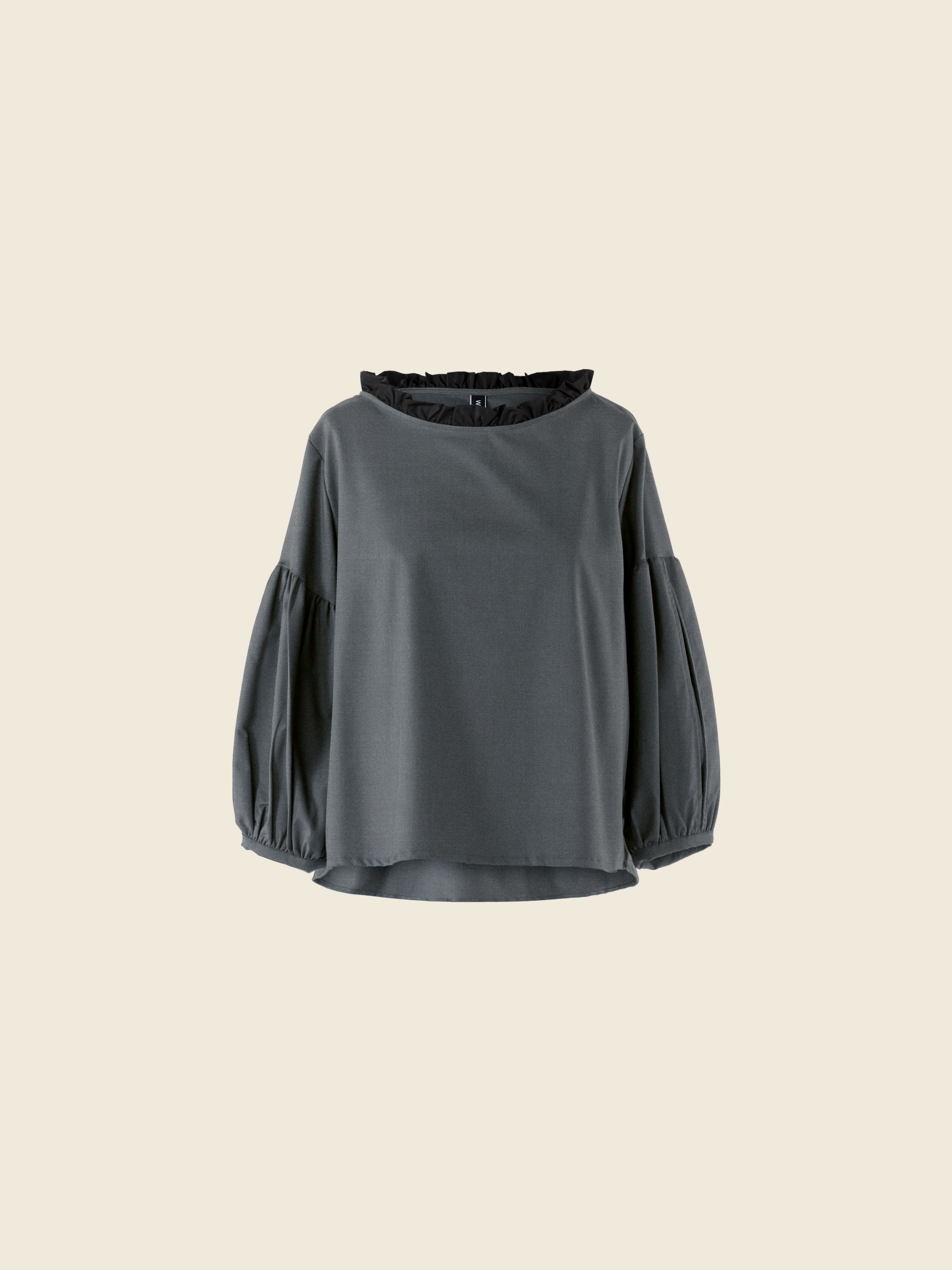 BLOUSE WITH PUFFED SLEEVES