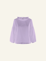 BLUSA CON BALZE SUL COLLO