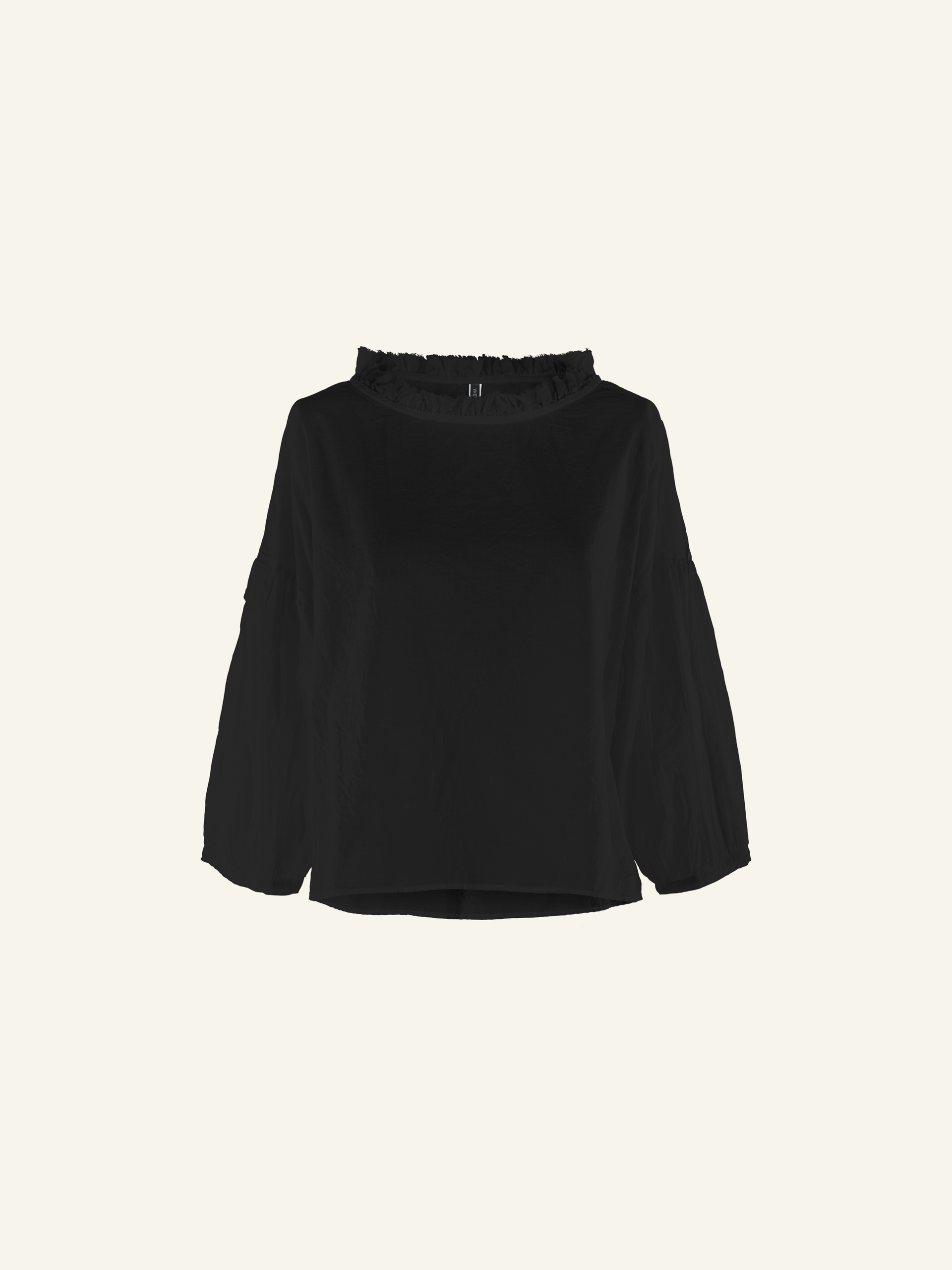 BLOUSE WITH RUFFLES ON THE NECK