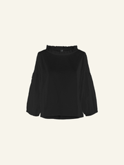 BLOUSE WITH RUFFLES ON THE NECK