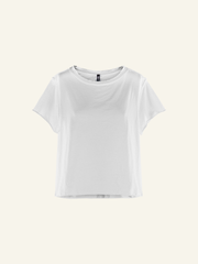 RAW CUT COTTON JERSEY T-SHIRT