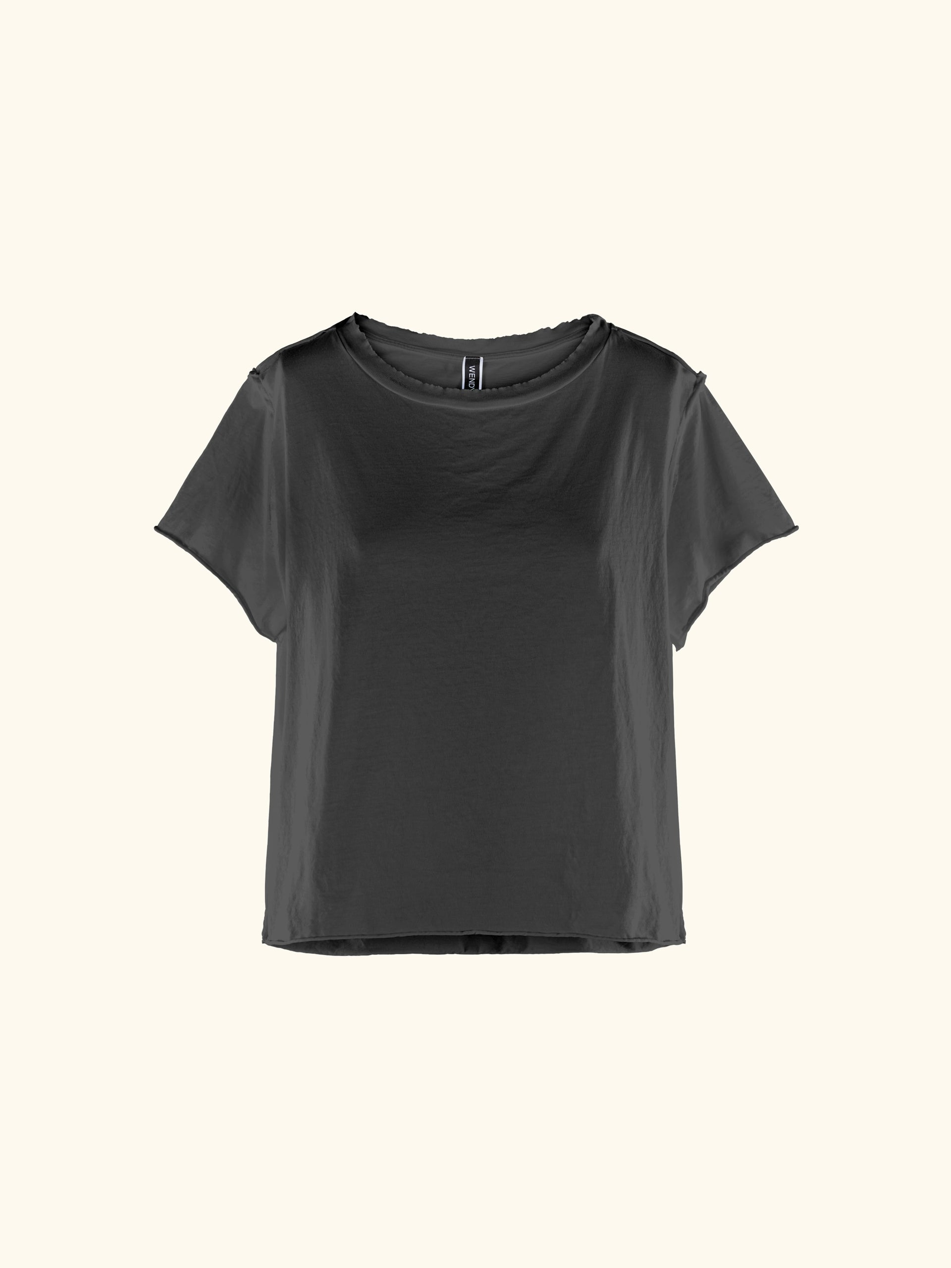 RAW CUT COTTON JERSEY T-SHIRT