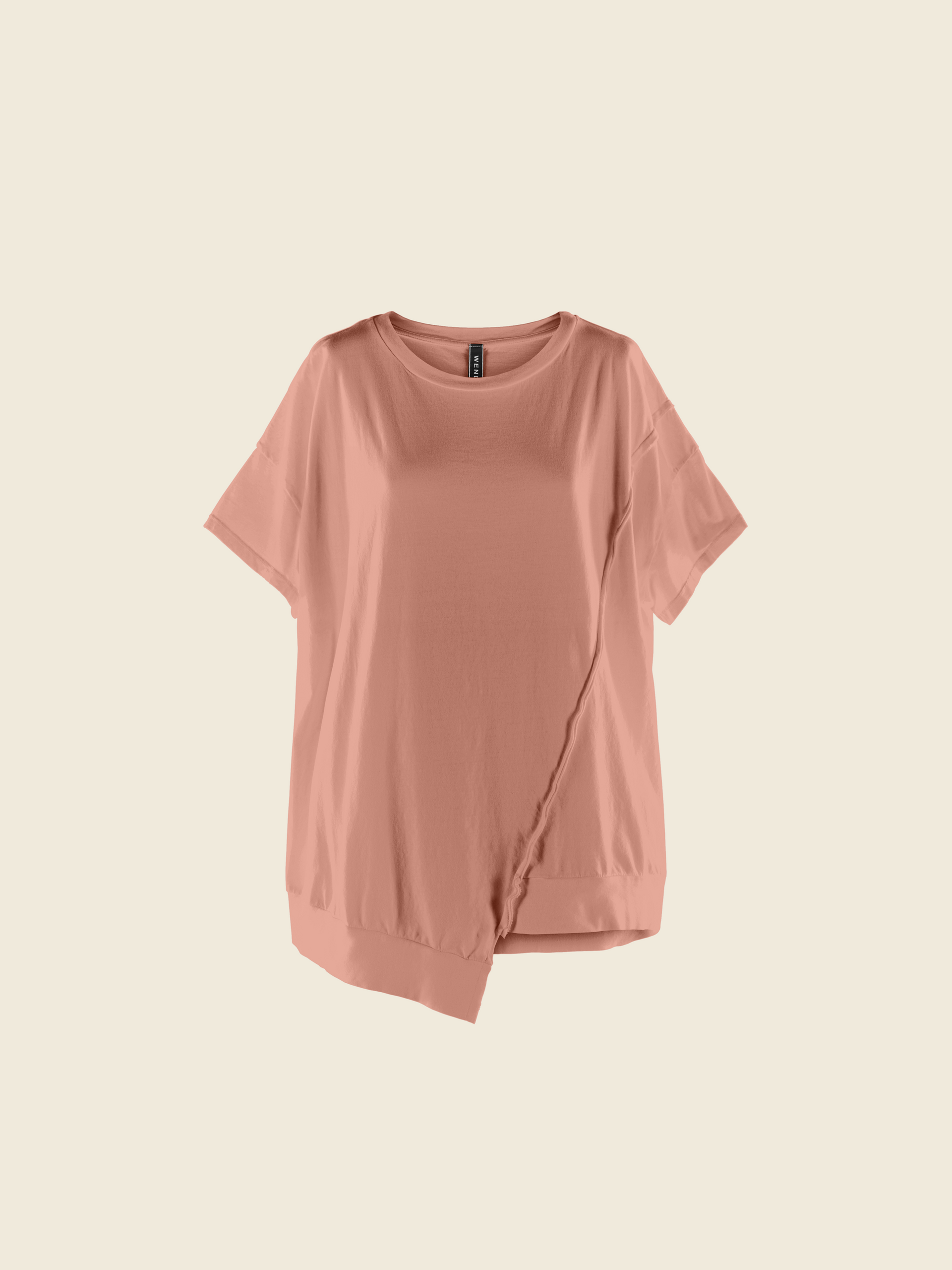 T-SHIRT WITH ASYMMETRICAL HEM
