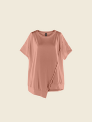T-SHIRT WITH ASYMMETRICAL HEM
