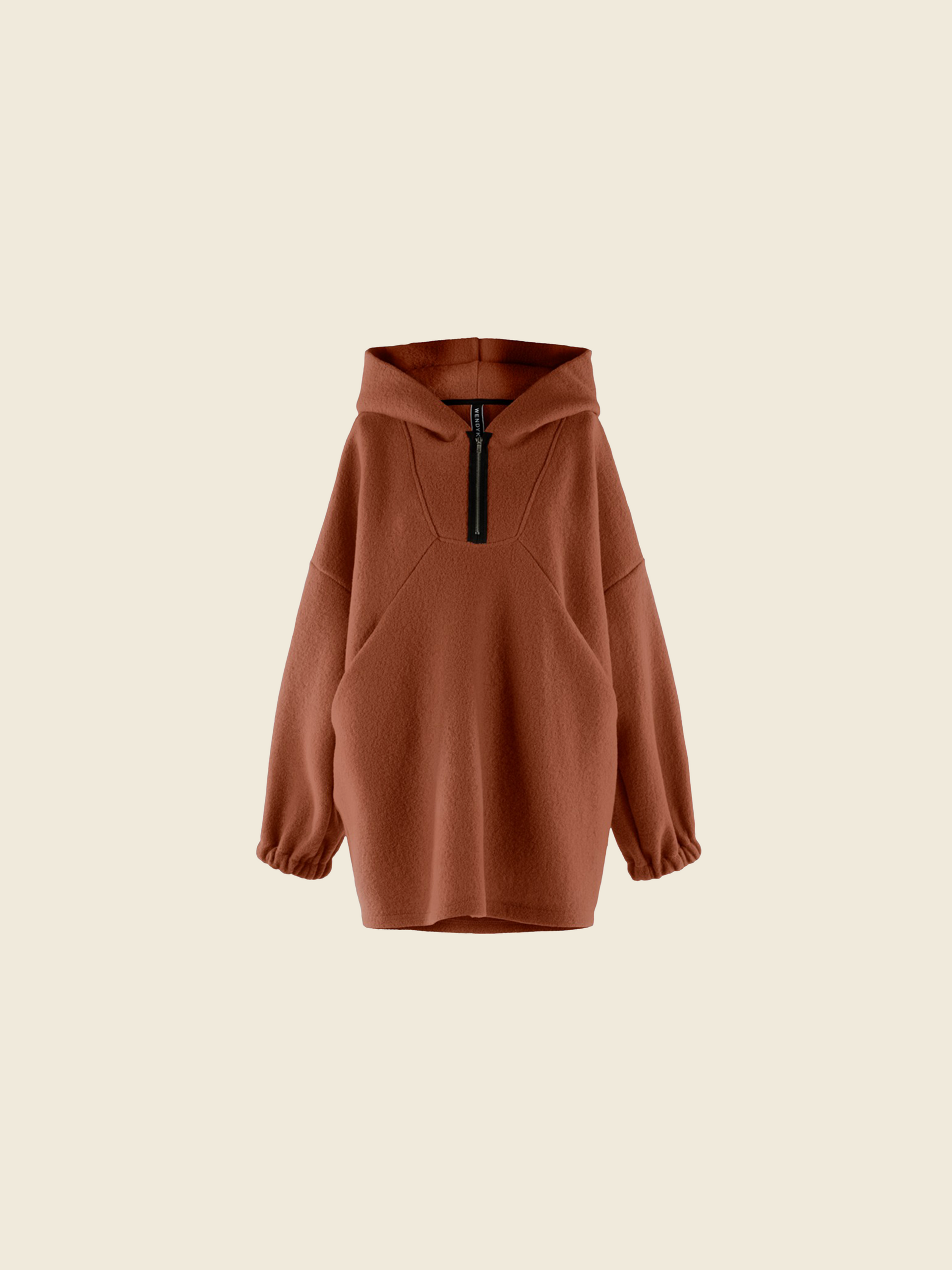 BOILED WOOL HOODIE WENDYKEI