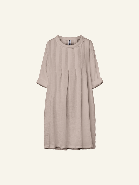 VESTITO IN LINO CON PIEGHE