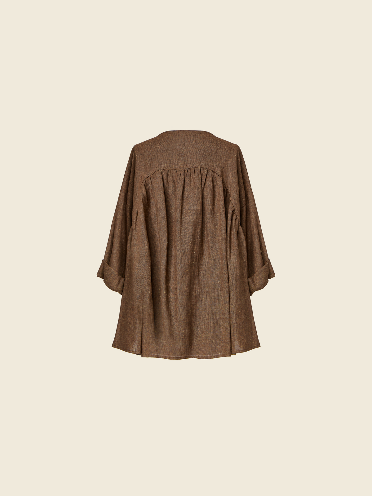 T-SHIRT OVER IN MISTO LINO E SETA