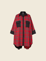 OVER SHIRT IN TARTAN FABRIC