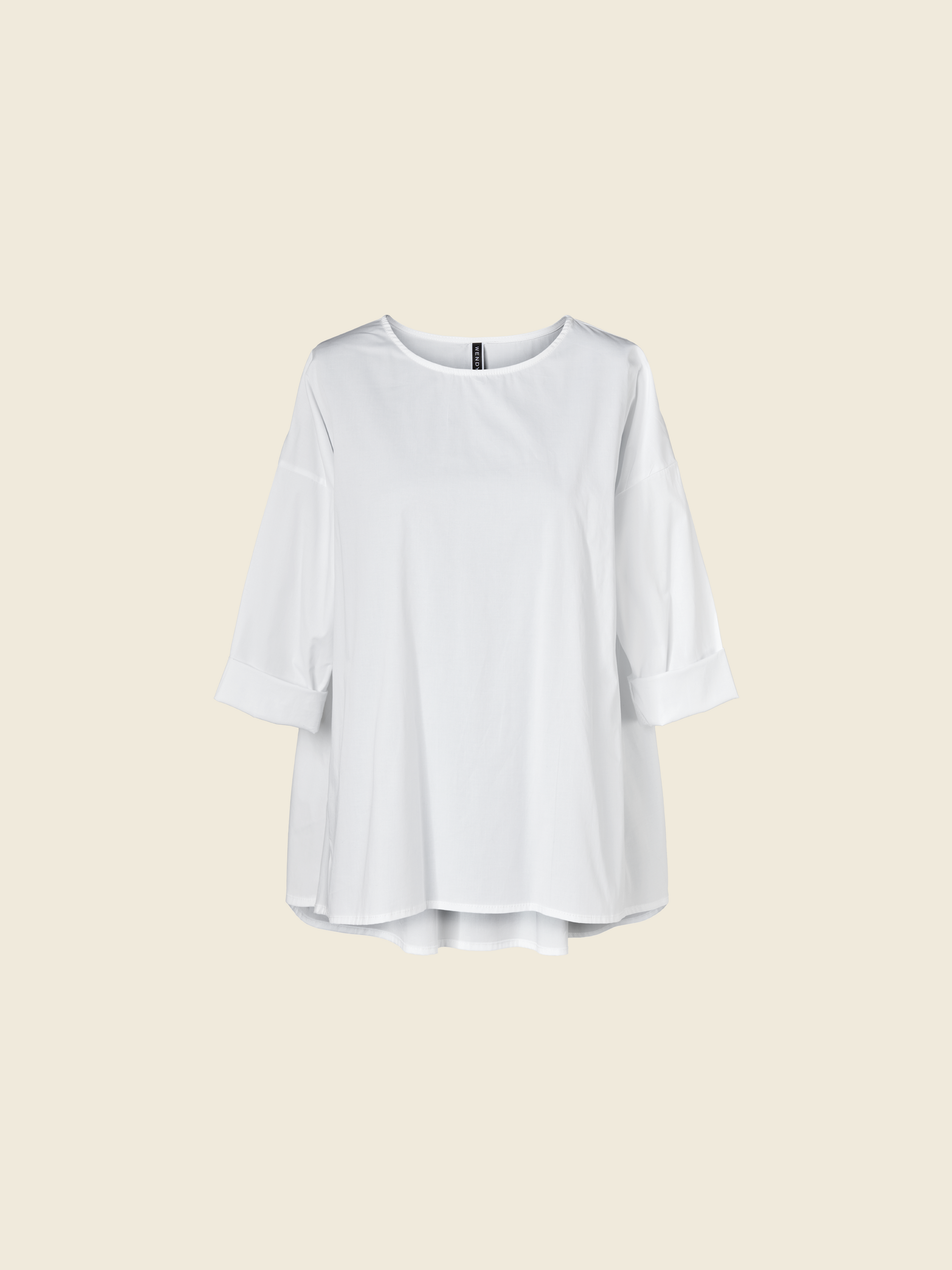 WIDE BLOUSE WITH RUCHED FABRIC ON THE BACK