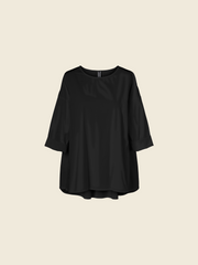 BLUSA AMPIA CON TESSUTO RUCHES SUL RETRO