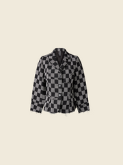 RAW CUT CHECKED JACKET