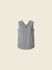 TOP IN THIN STRIPES FABRIC