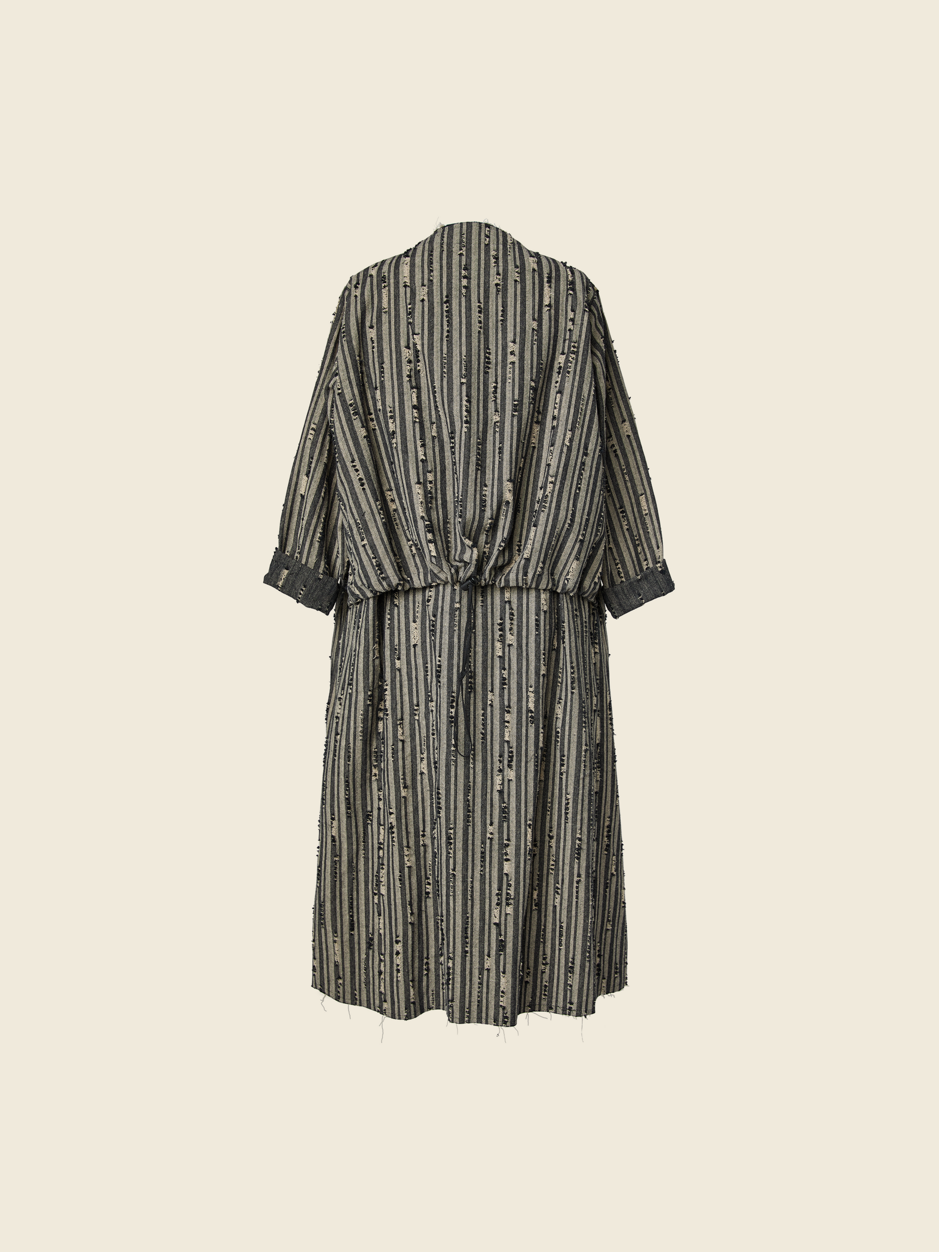 CARDIGAN IN TESSUTO SPIGATO STRAPPATO