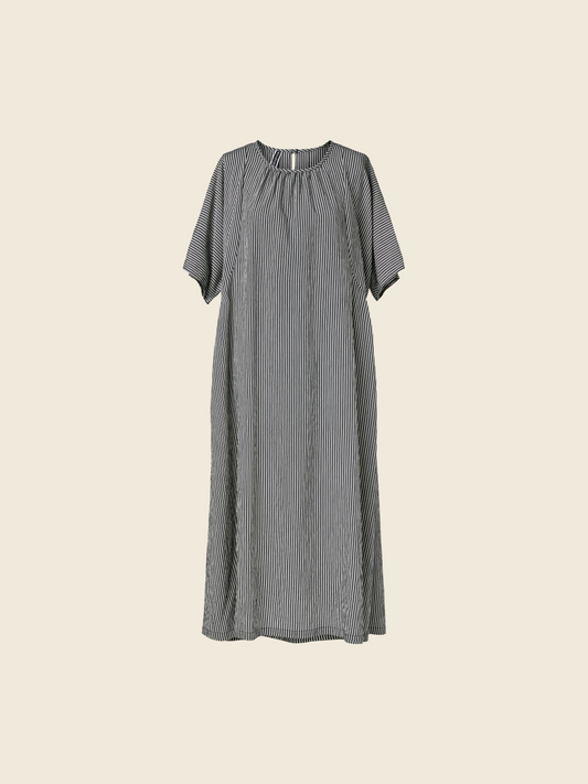 T-SHIRT/DRESS IN STRIPED FABRIC
