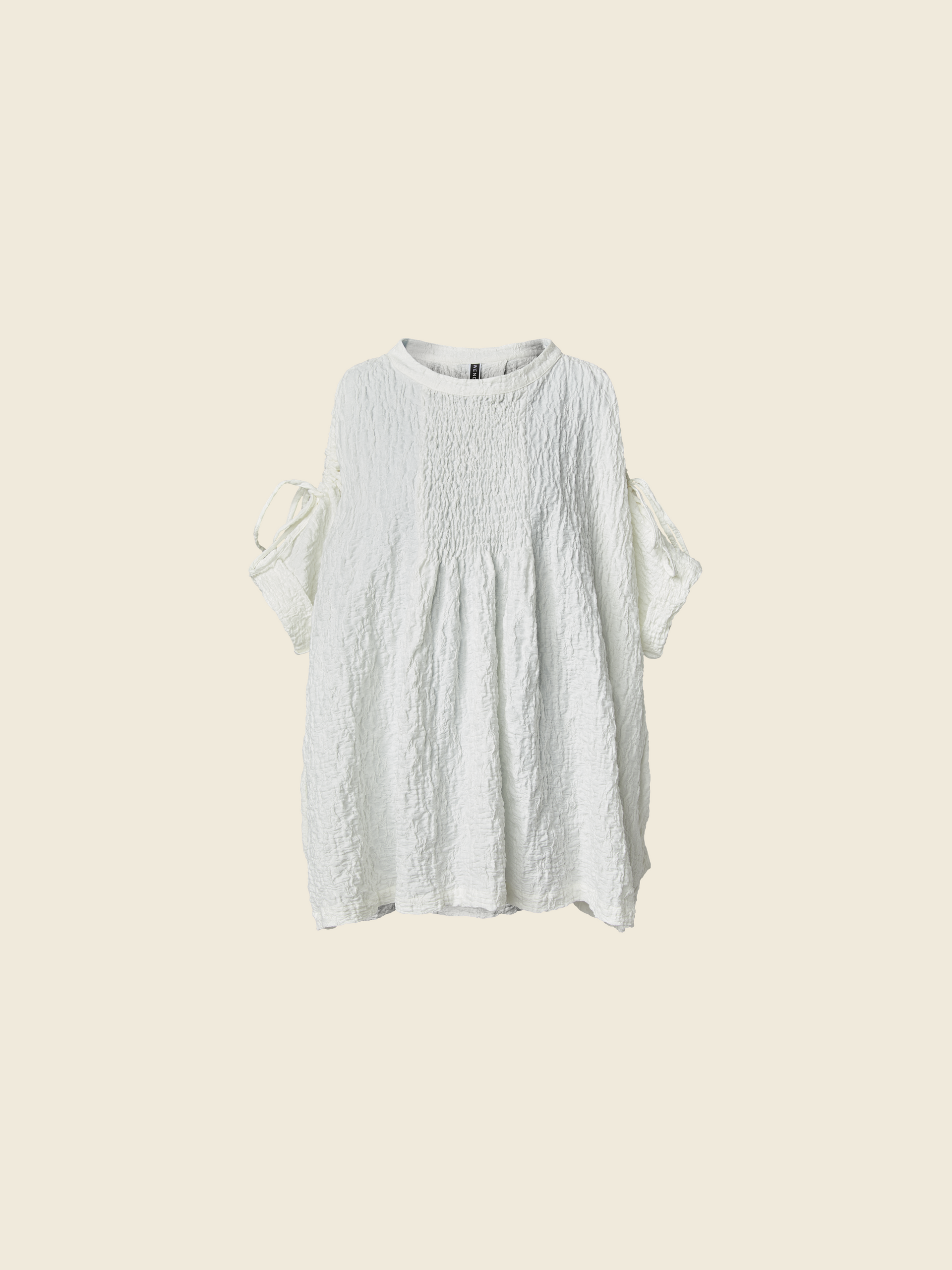 CRINKLED GATHERED BLOUSE