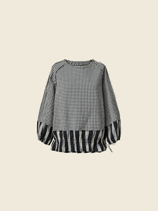 GINGHAM CHECK BLOUSE