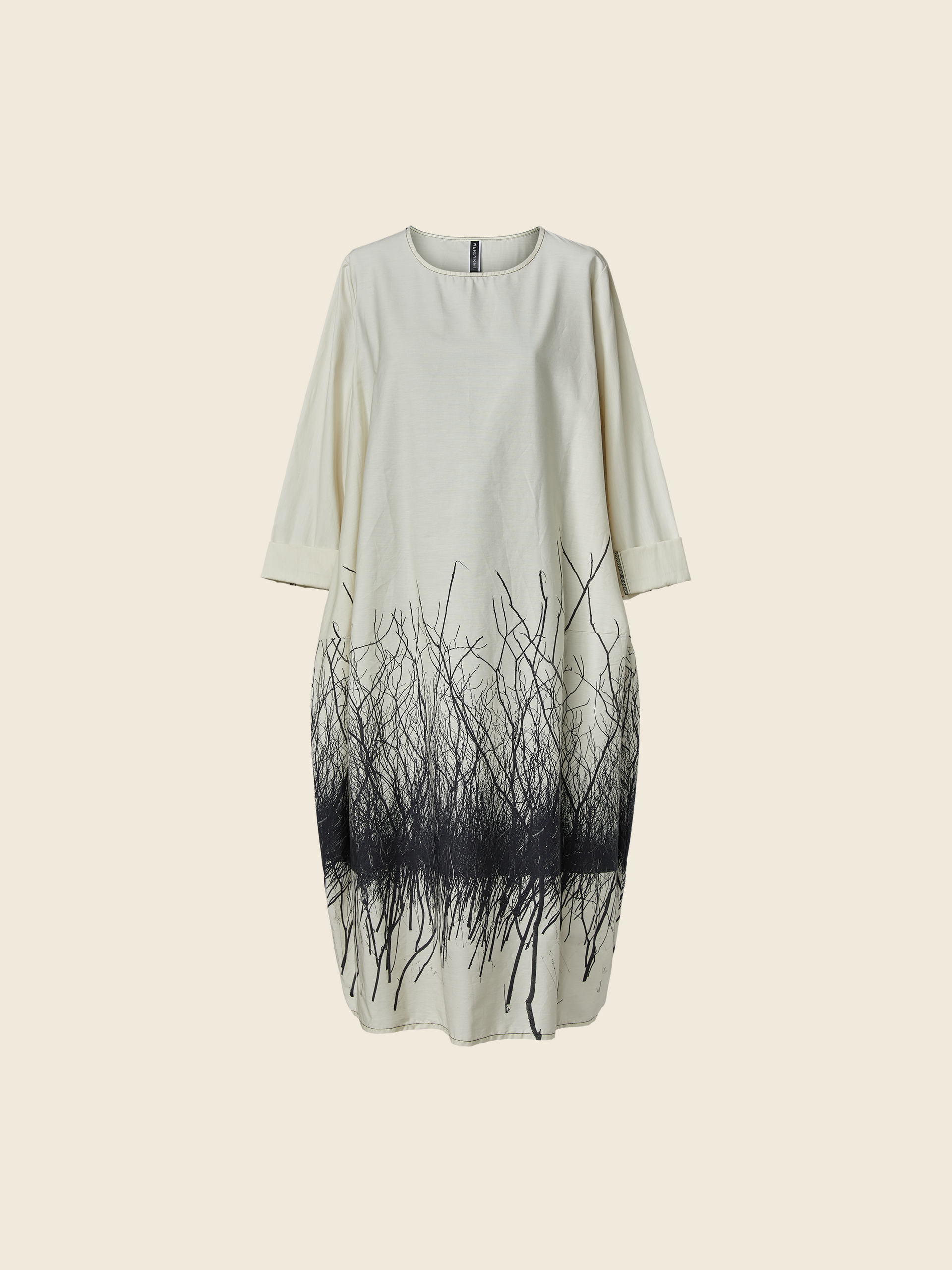 DRESS WITH BRANCHES PRINT