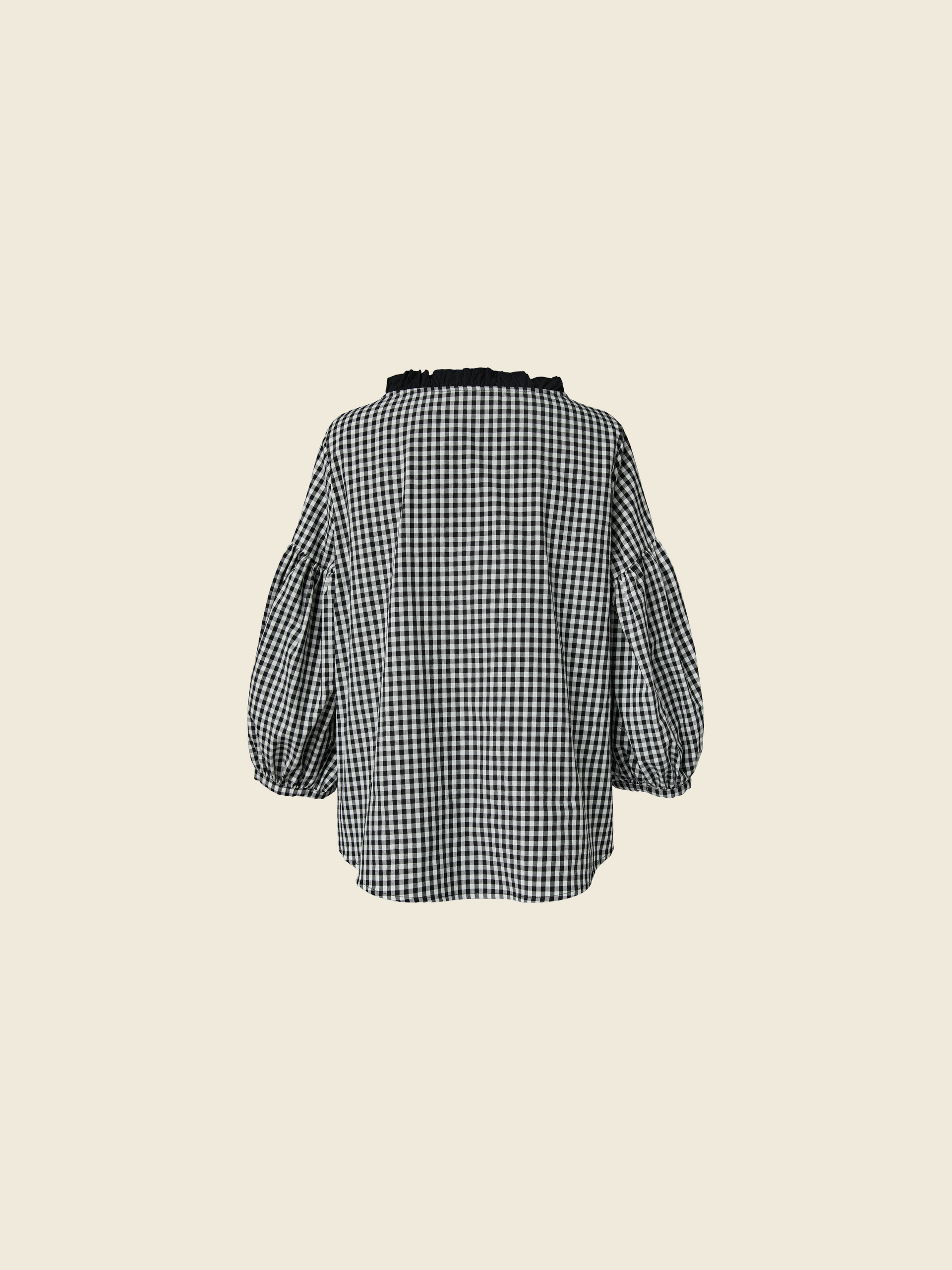 PUFF SLEEVES VICHY BLOUSE