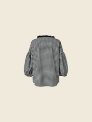 PUFF SLEEVES VICHY BLOUSE