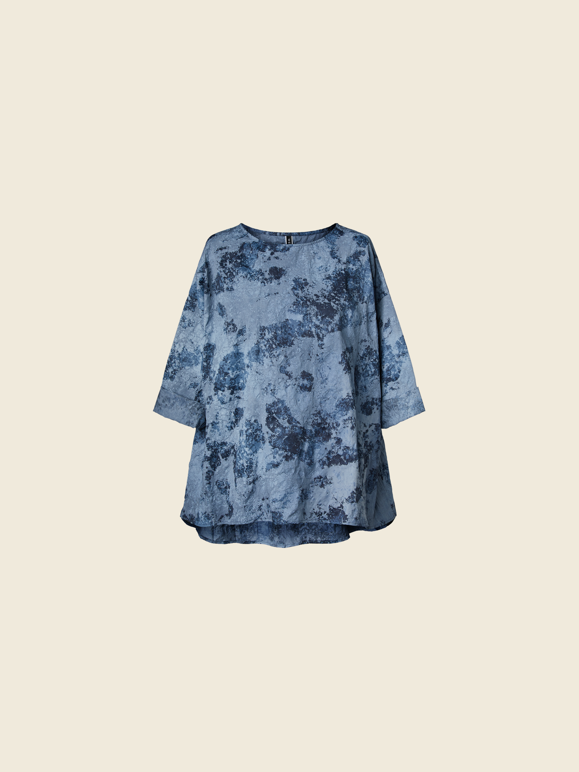 BLUSA CON STAMPA MARMO