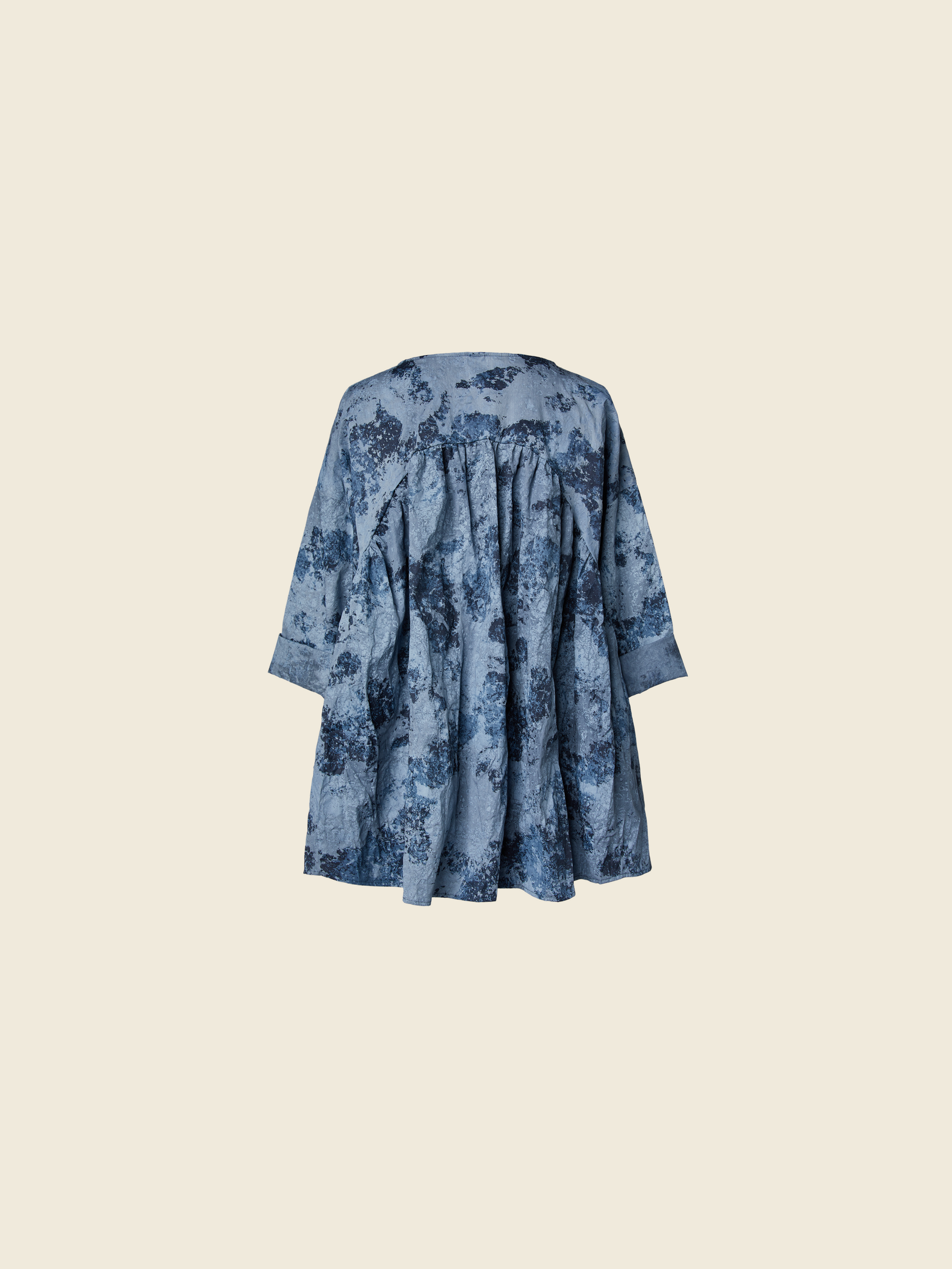 BLUSA CON STAMPA MARMO