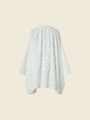 EMBOSSED WIDE BLOUSE