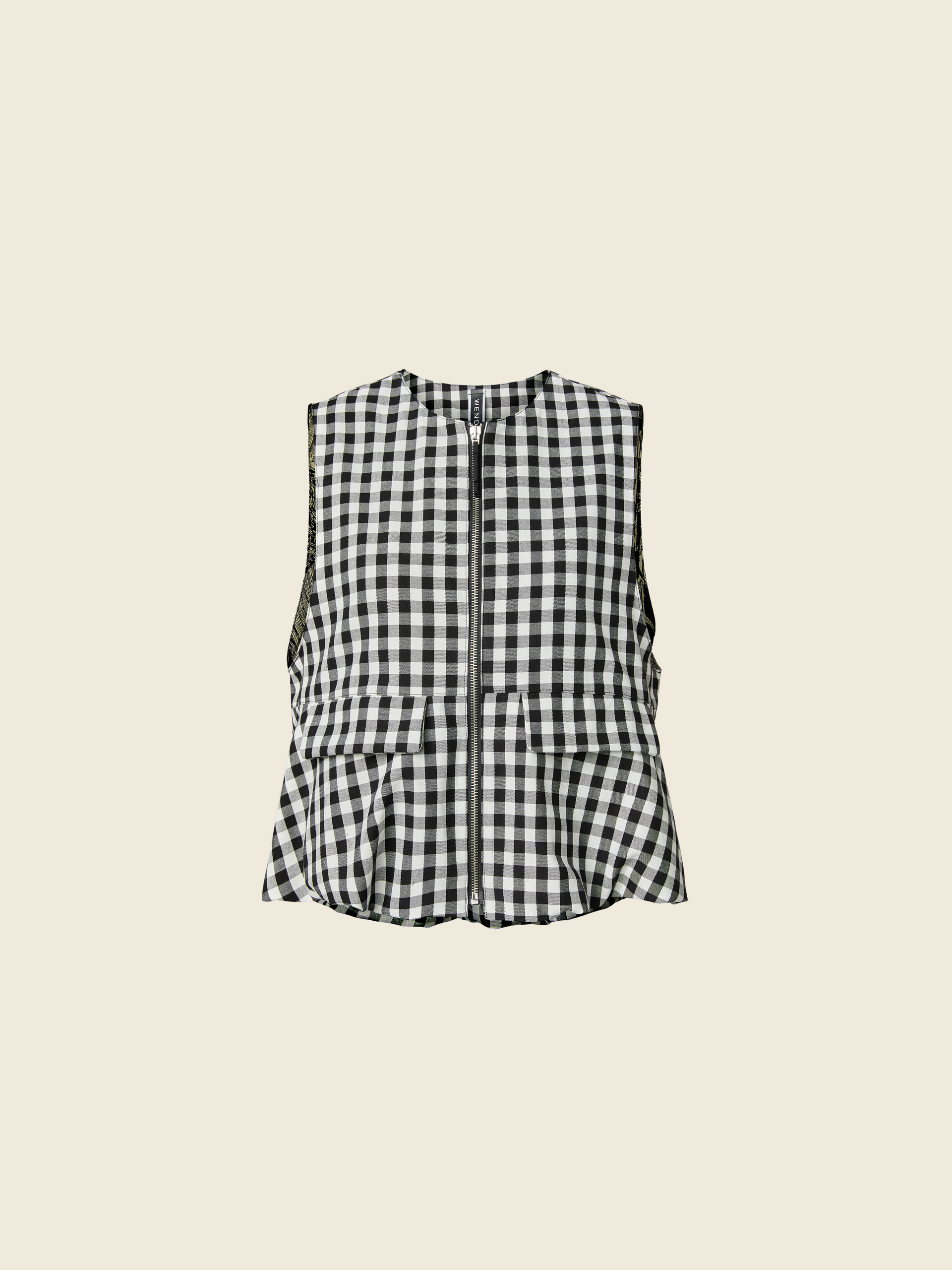 CHECKED VEST