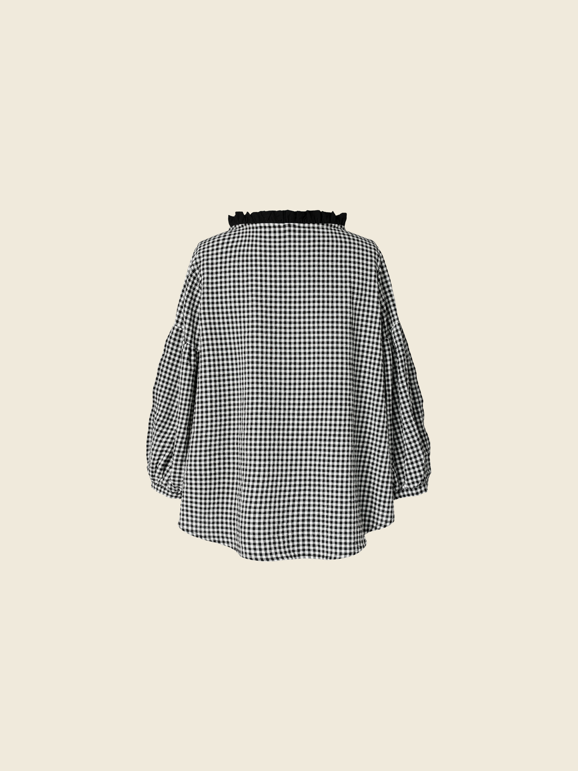 PUFF SLEEVES VICHY BLOUSE